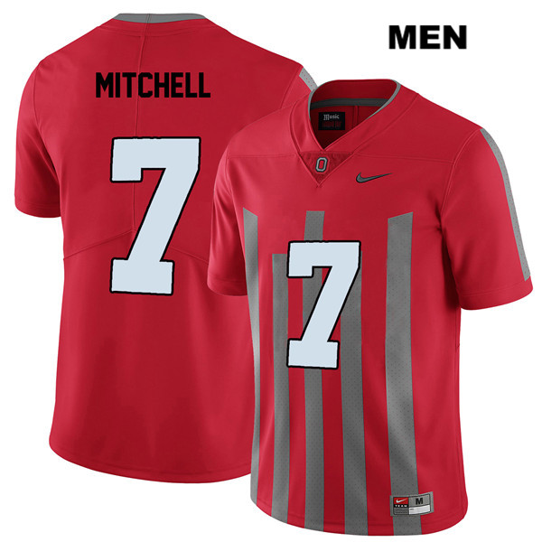 Ohio State Buckeyes Men's Teradja Mitchell #7 Red Authentic Nike Elite College NCAA Stitched Football Jersey JR19V88QW